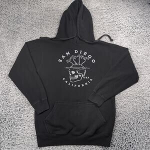 San Diego Hoodie Adult Medium Black Destination Tour Pullover Fleece Casual